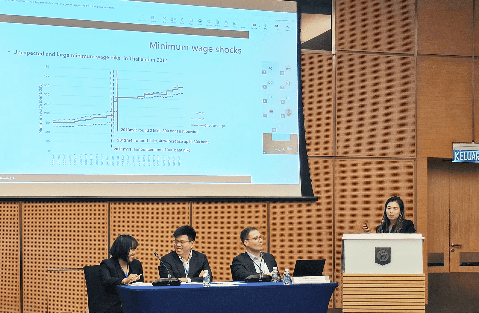 ดร.ธนิสา ทวิชศรี นำเสนองานวิจัยในงาน “Wrap-up Conference of ACC Research Network on Inflation Expectations and Central Bank Policy in Asia-Pacific”